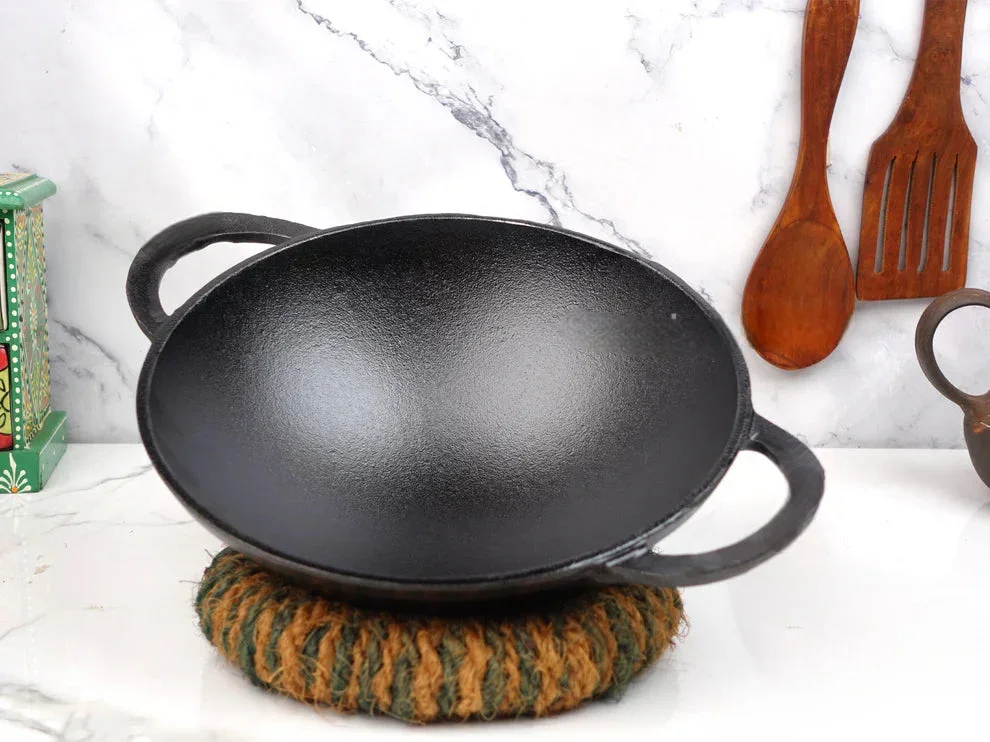 Cast Iron Kadai - U Type - Appam and Gravy .